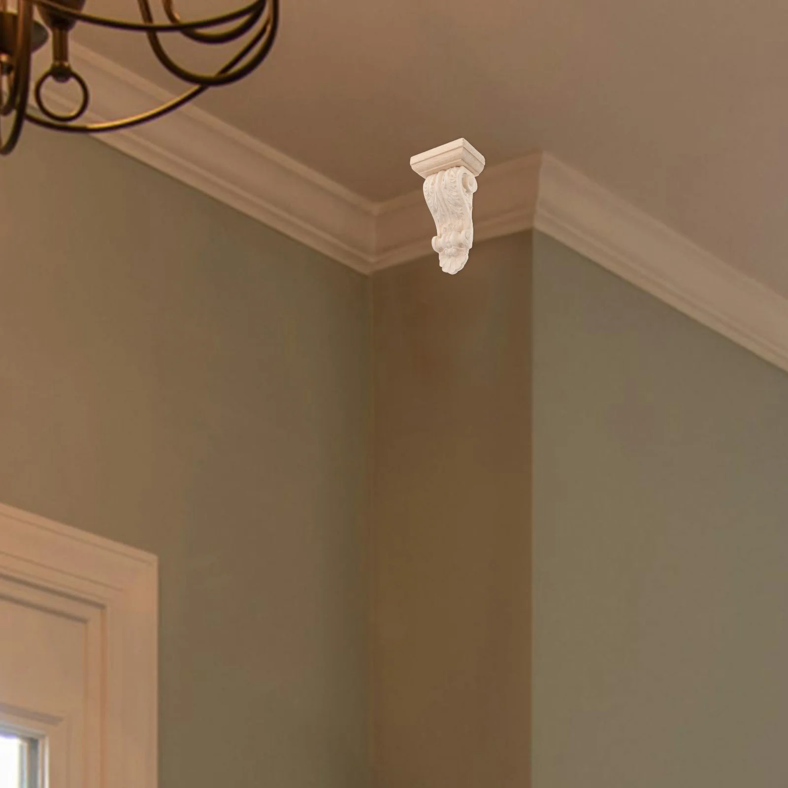 

Solid Wood Corbels European Elegance Decorative Carving Farmhouse Shelf Brackets Ornate Designs Wall Pediments Home Decor