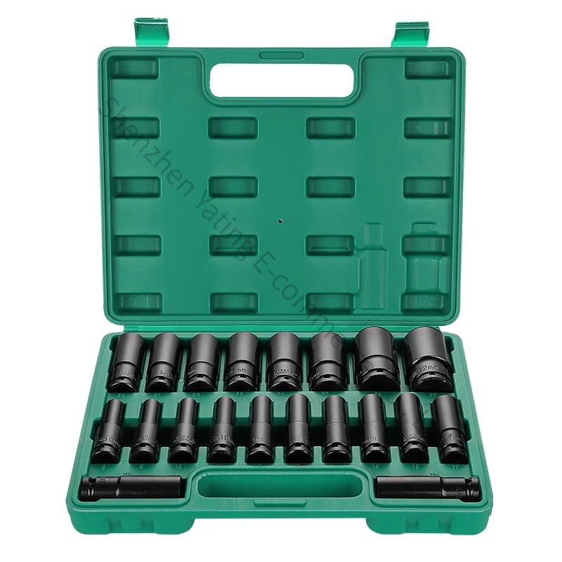 

Electric Wrench Inner and Outer Hexagon Lengthened Wind Gun Sleeve Head Batch Head Size Flying Auto Repair Tool Set