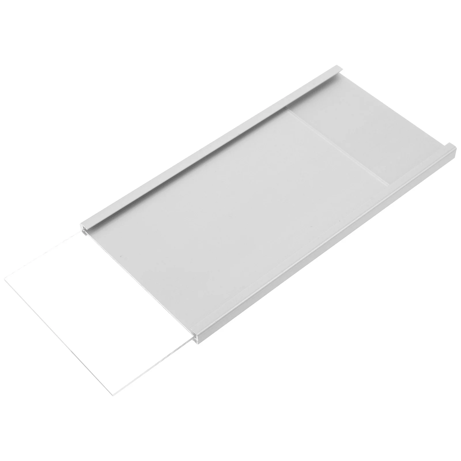 

Aluminum Alloy Workstation Nameplate Office Desk Sign Holder Blank Card Metal Table Name Tags Door Name Plate Table Signs