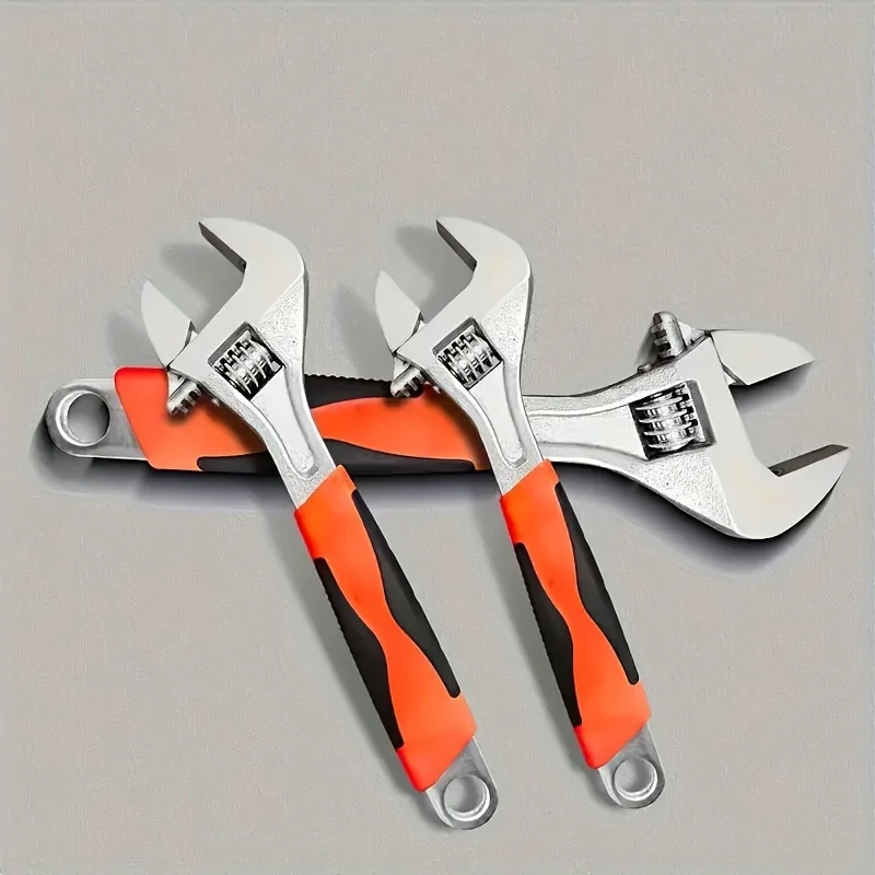

8-inch Adjustable Wrench Universal Self-service Equipment Equipped with Adjustable Wrench Durable Metal Hand Tool