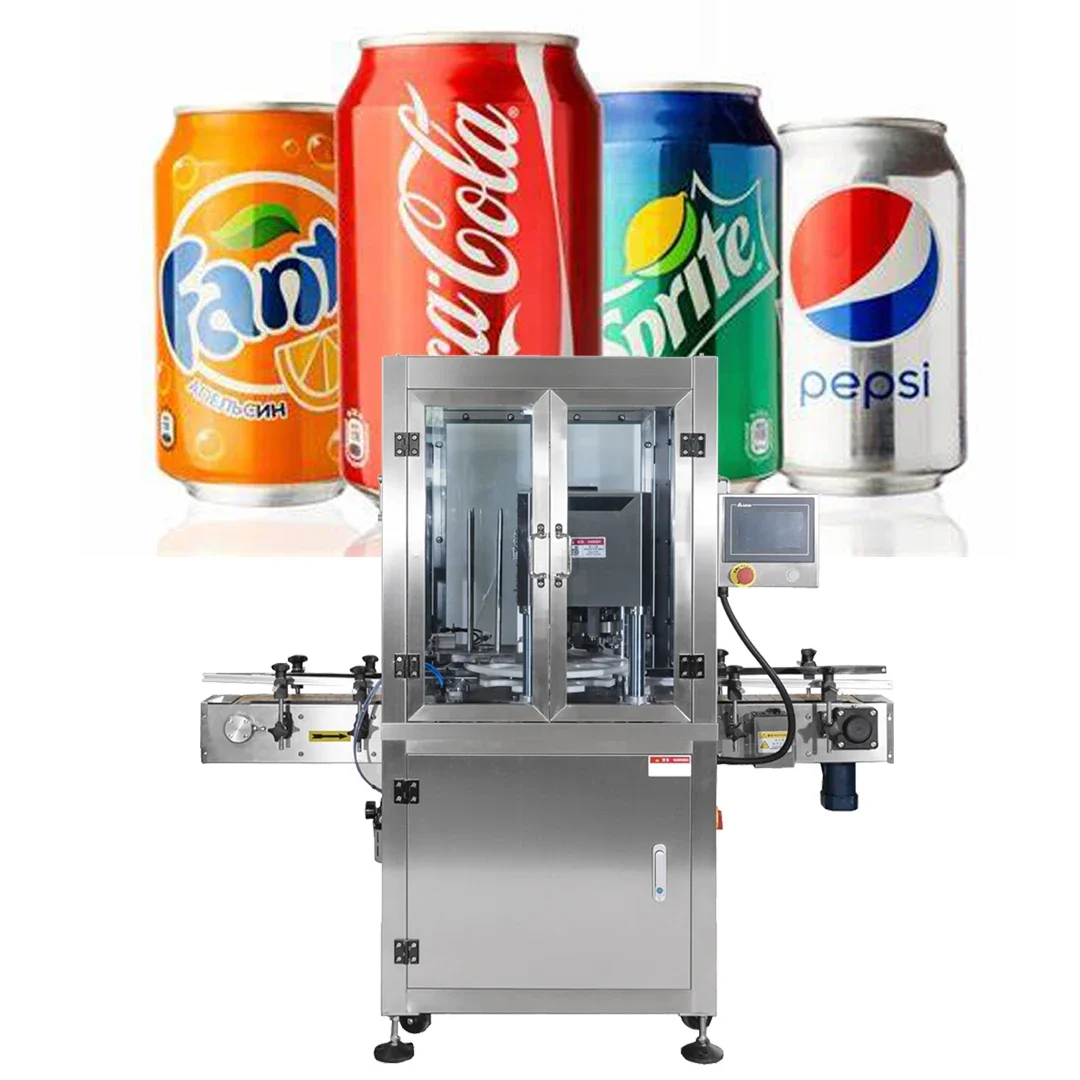 Máquina seladora de latas de bebidas, seladora automática de latas de cerveja, cola