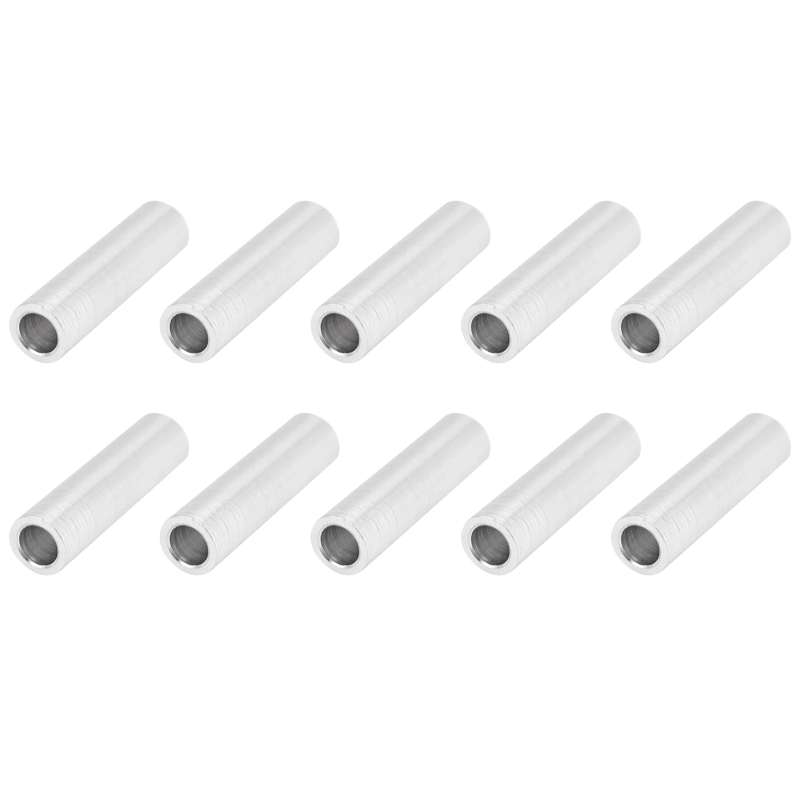 10Pcs Round Spacer Aluminum Alloy Unthreaded Standoff Support Fittings 6mm Outer DiameterLong 24mm