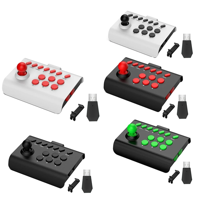 

Wireless Arcade Game Console+2.4G Adapter Bluetooth Joystick Controller For Nintendo Switch PS4 PS3 PC Mobile Phone Durable B