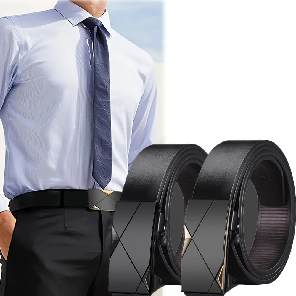 

Men's Business Casual Belt High Quality Men's PU Belt Paired With Pants Jeans Fashionable Daily Life Party Holiday Gifts
