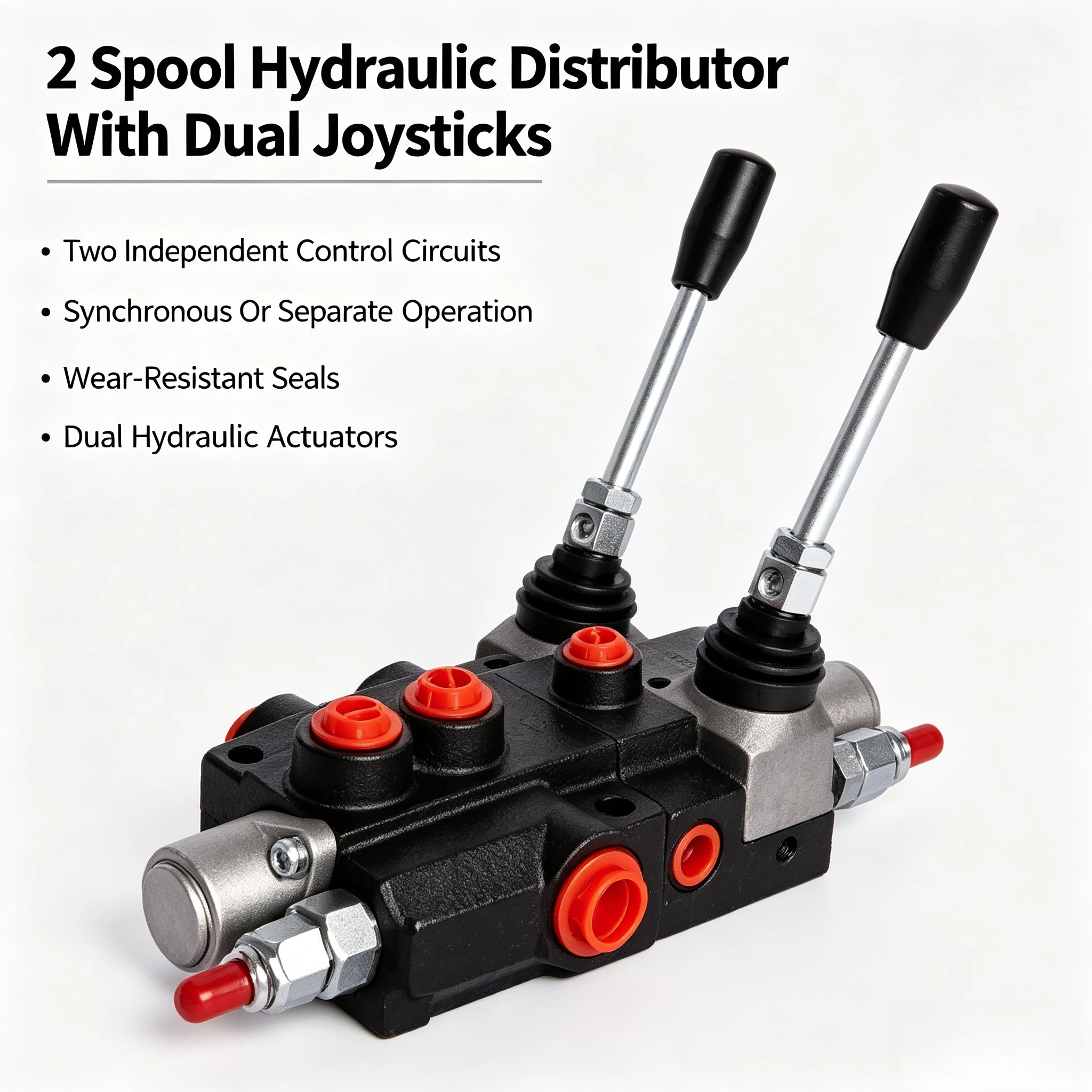 P40 Series Integral Hydraulic Directional Control Valve 40L Min Speed Control Reversing Splitter Valve