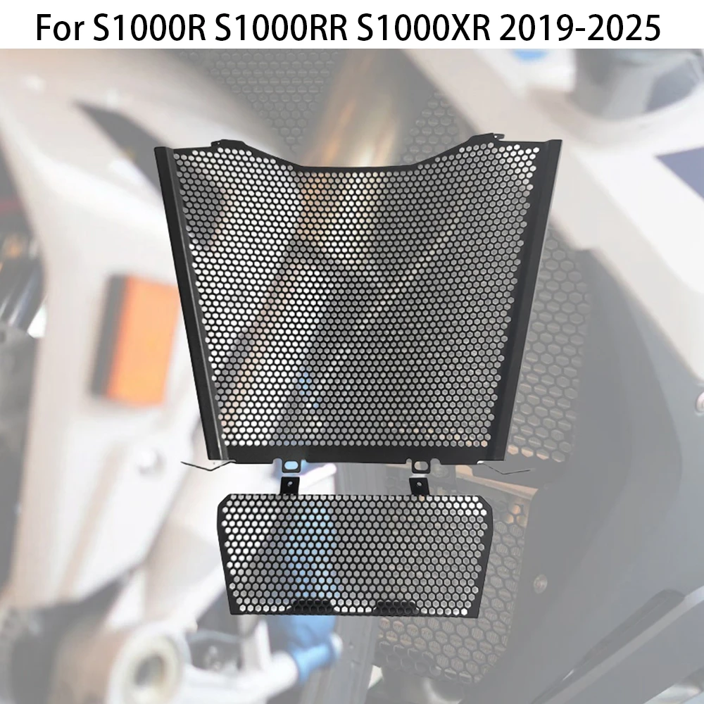For BMW S1000R S1000RR S1000XR Motorcycle Accessories Radiator Guard Grill Cover Water Tank Cooler Bezel Protector 2019-2025