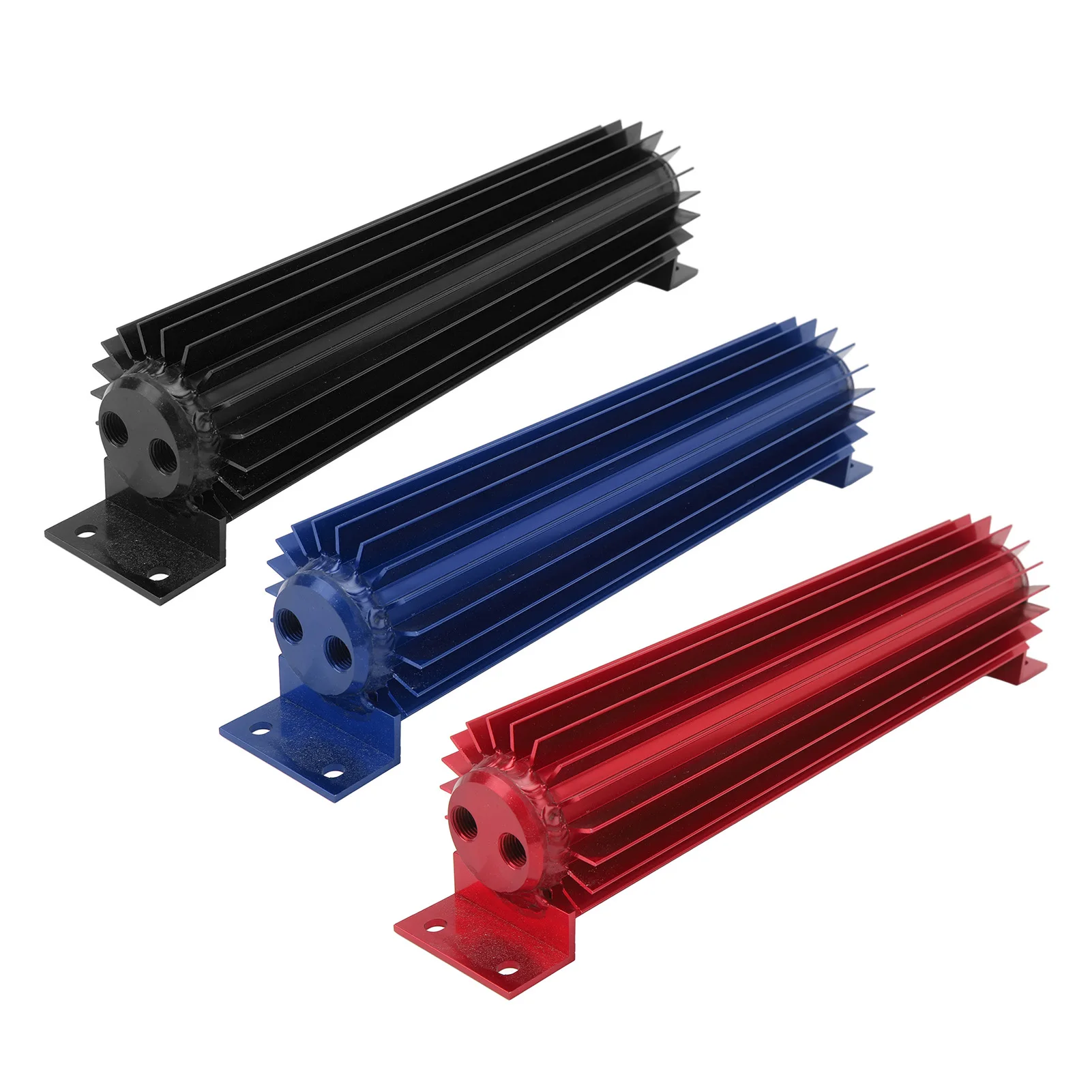 Heat Sink Antirust 12in  Dual Channel Cooler Efficient Cooling with 1/4in NPT Fittings for Car Truck