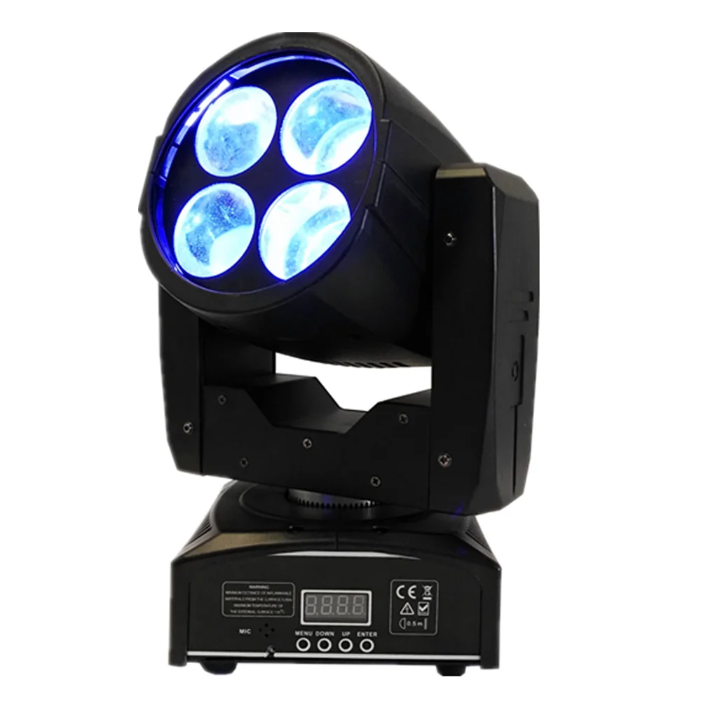 Profissional de alto brilho Super Beam, 4x10W Qmoving Head Light, DMX, bom preço, Natal, DJ, Disco, Bar Light, 6Pcs Lot