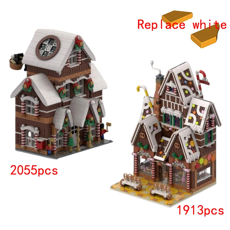 Spot MOC-195714 199764 Small Particle Assembled Building Blocks Castle Architecture Series Model Toy Gift