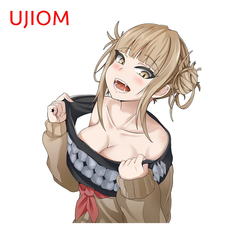 UJIOM Hentai-pegatina de pared de chica con pechos grandes, figura de Anime con personalidad Himiko Toga, calcomanía elegante y atractiva, papel tapiz, decoración del hogar