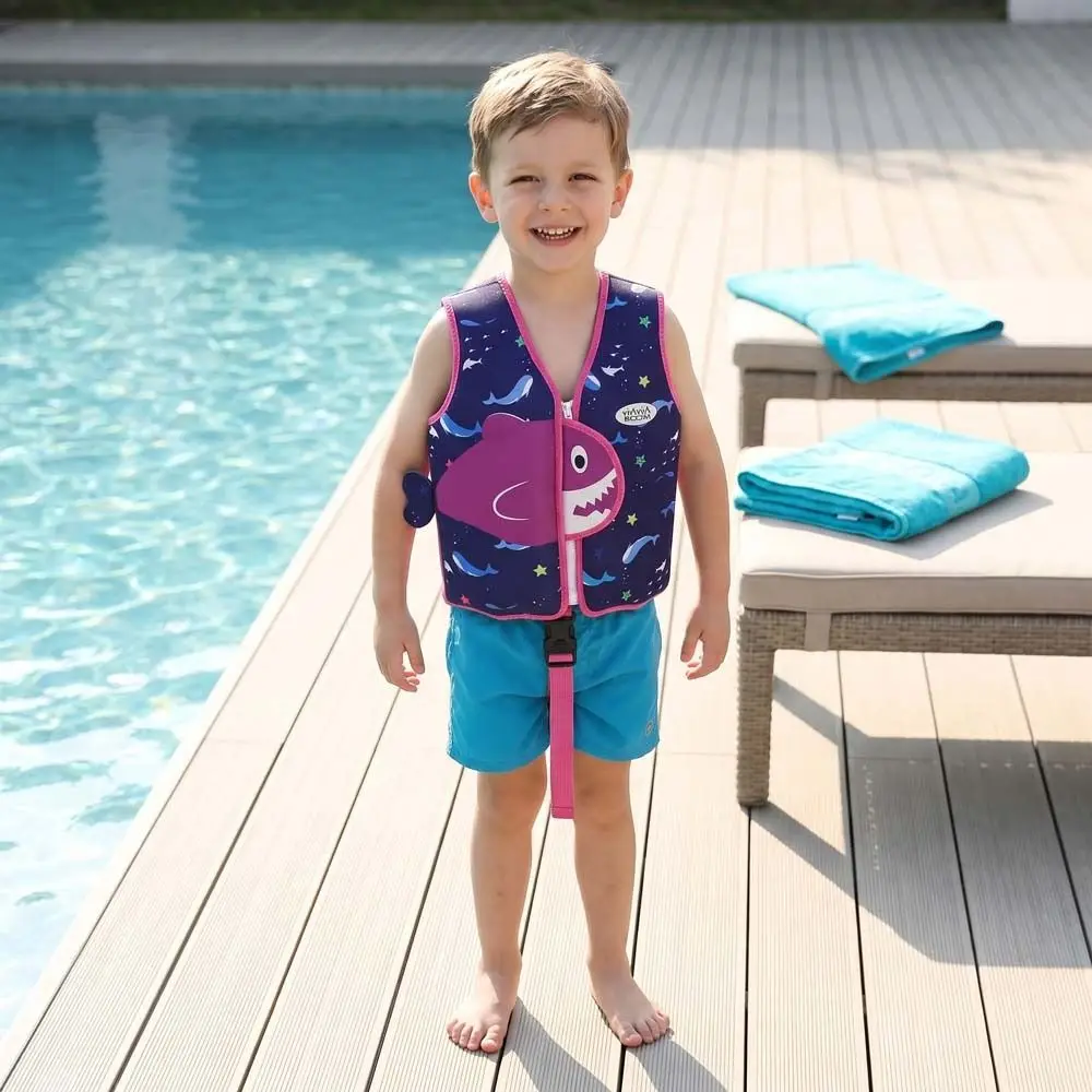 Not Falling Off Child Buoyancy Vest Anti Rollover Stable Baby Swimming Jackets Cartoon Adjustable Floating Vest Summer view 5