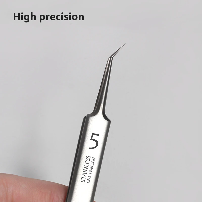 German Ultra-fine No. 5 Cell Pimples Blackhead Clip Tweezers Beauty Salon Special Scraping & Closing Artifact Acne Needle Tool
