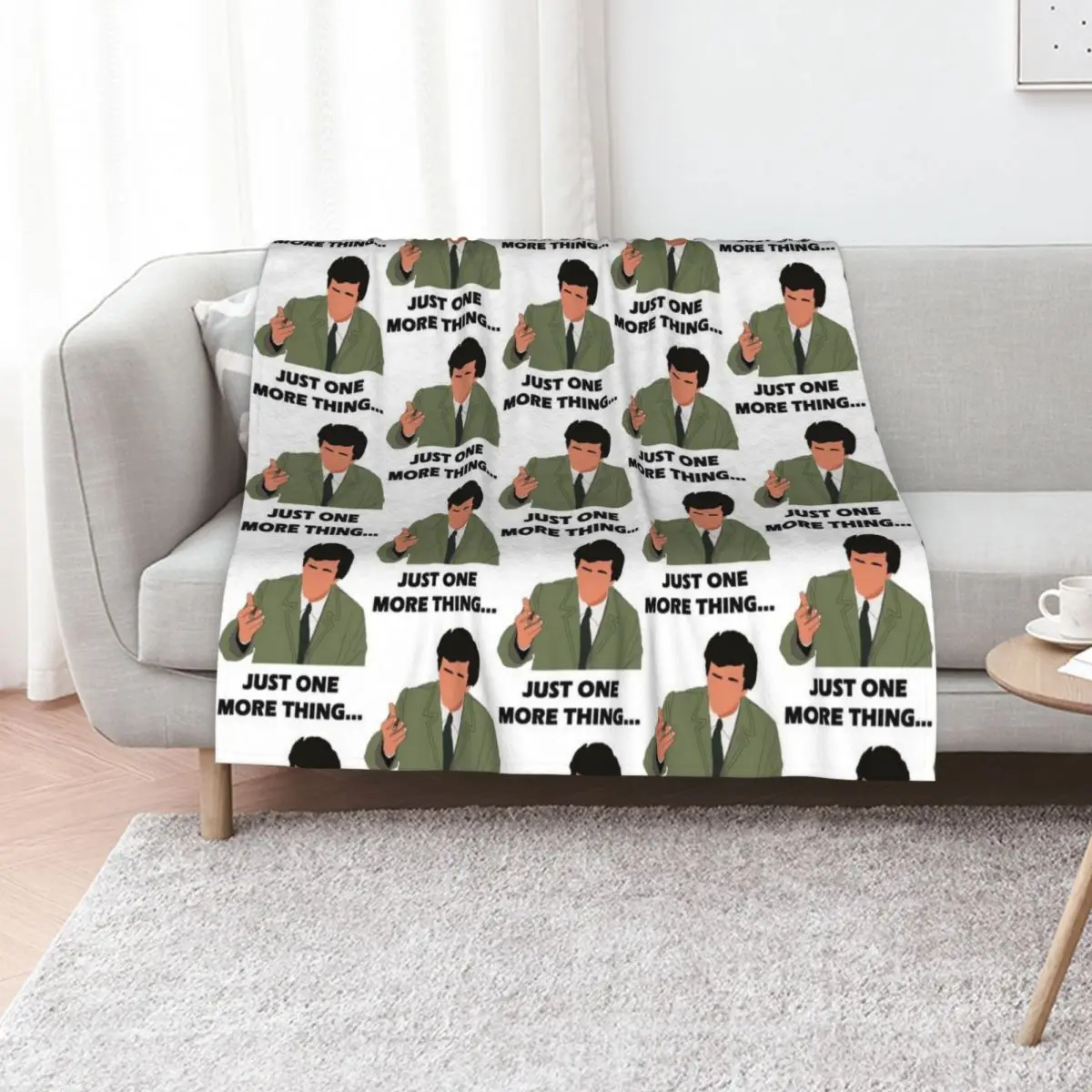 Columbo Just One More Thing (Black) Throw Blanket Flannels Shaggy Moving Decorative Sofas Plaid on the sofa for babies Blankets