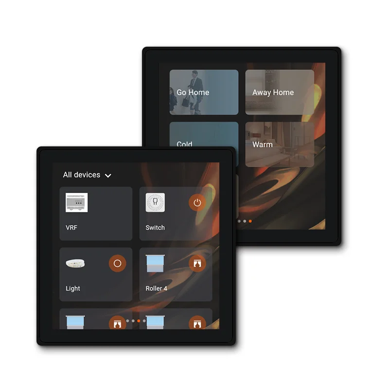 

4 Inch Smart Home Control Panel With Built In Music Amplifier Supporting 2 Wired Ceiling Speakers Alexa Voice App Control
