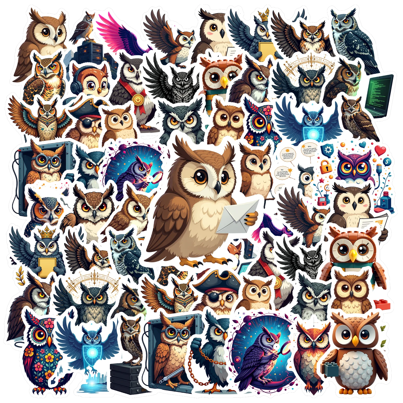 35pcs-100pcs Decals  multicolor Cartoon Stickers Tech Stickers Vinyl Stickers for  computer personalization DIY notebooks phone