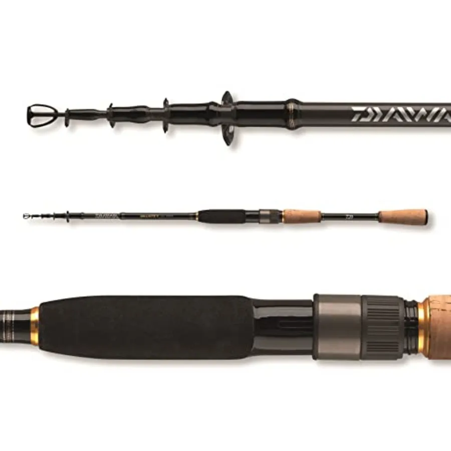 

2021 Ballistic X Tele Spin Telescopic Spinning Fishing Rod for Saltwater Freshwater Fishing Graphite Composite Material Black L