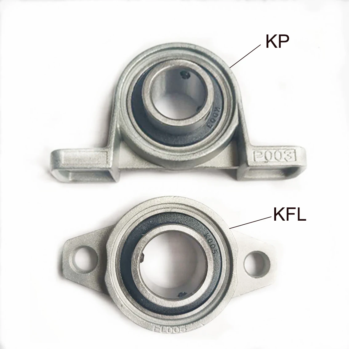 1 Stuks Diameter 8Mm-35Mm Boring Zinklegering Kogellager Kussenblok Gemonteerd Ondersteuning Kfl08 Kfl000 Kfl001 Kp08 Kp000 Kp001 Kp002