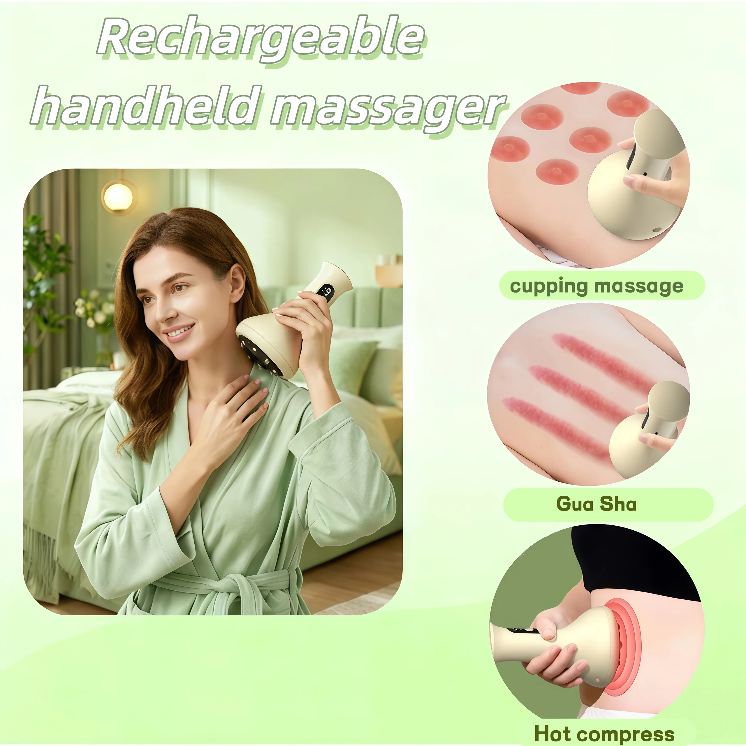 

Массажная электрическая машина для скребка тела, скребковое устройство, меридианная щетка, универсальный домашний массажный инструмент для всего тела Relaxat