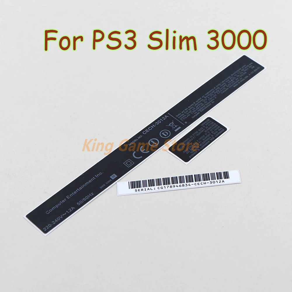 30sets Replacement 3 in 1 Host Housing Shell Case Security Seal Label Sticker For PS3 Slim 3000 Warranty Seals Bar Code