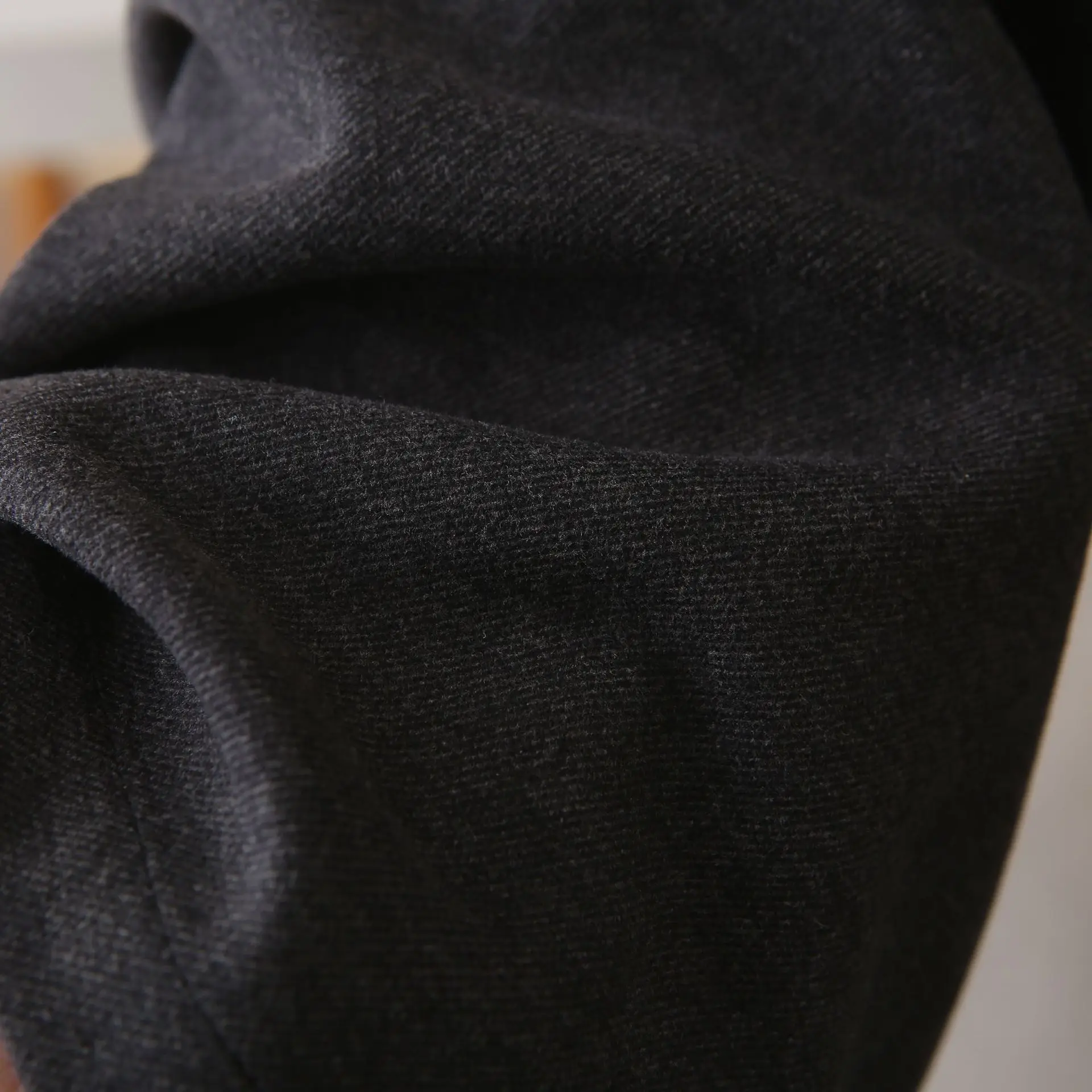 XXXXL Fashion Plus Size Woman Clothing Wide Leg Pants 2025 Autumn Winter Casual Color Matched Waist Woolen Curved Trousers 1752