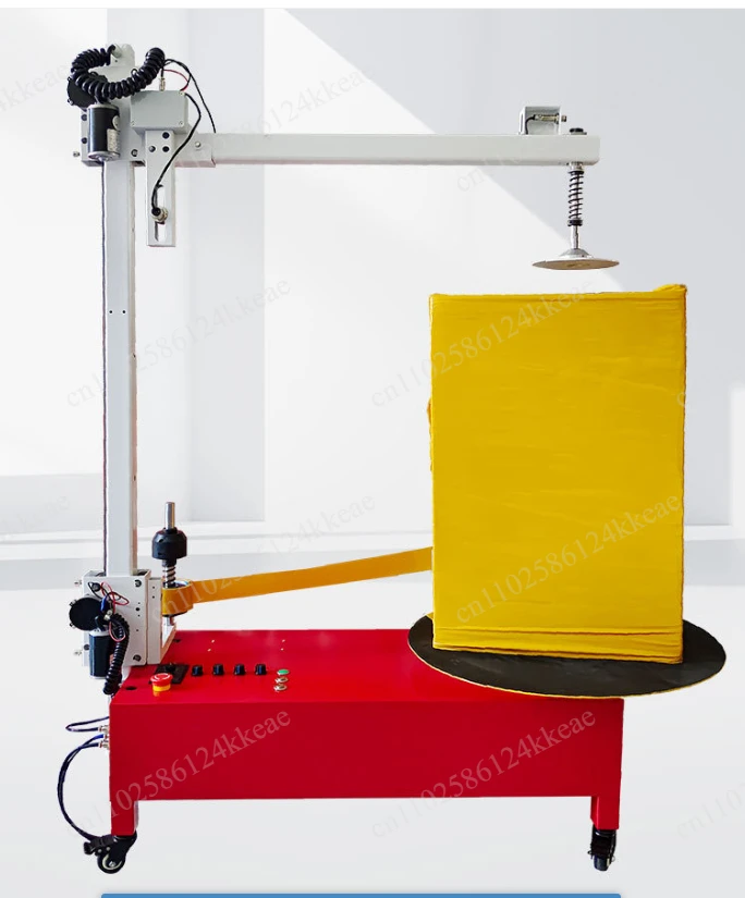 Wrapper Machine, Electric PE Stretch Film Baler Supports 40cm & 60cm Film, Dual Voltage 110/220V Packaging Equipment