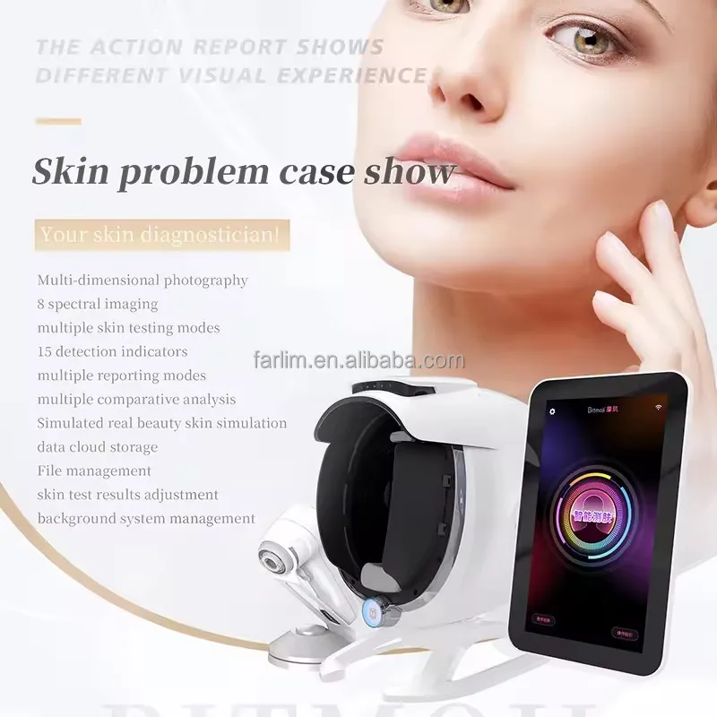 

New Arrival 2024 3D AI Skin Analyzer Professional 36 Million Skin Analysis Machine Facial Scanner With 8 Spectral Imaging