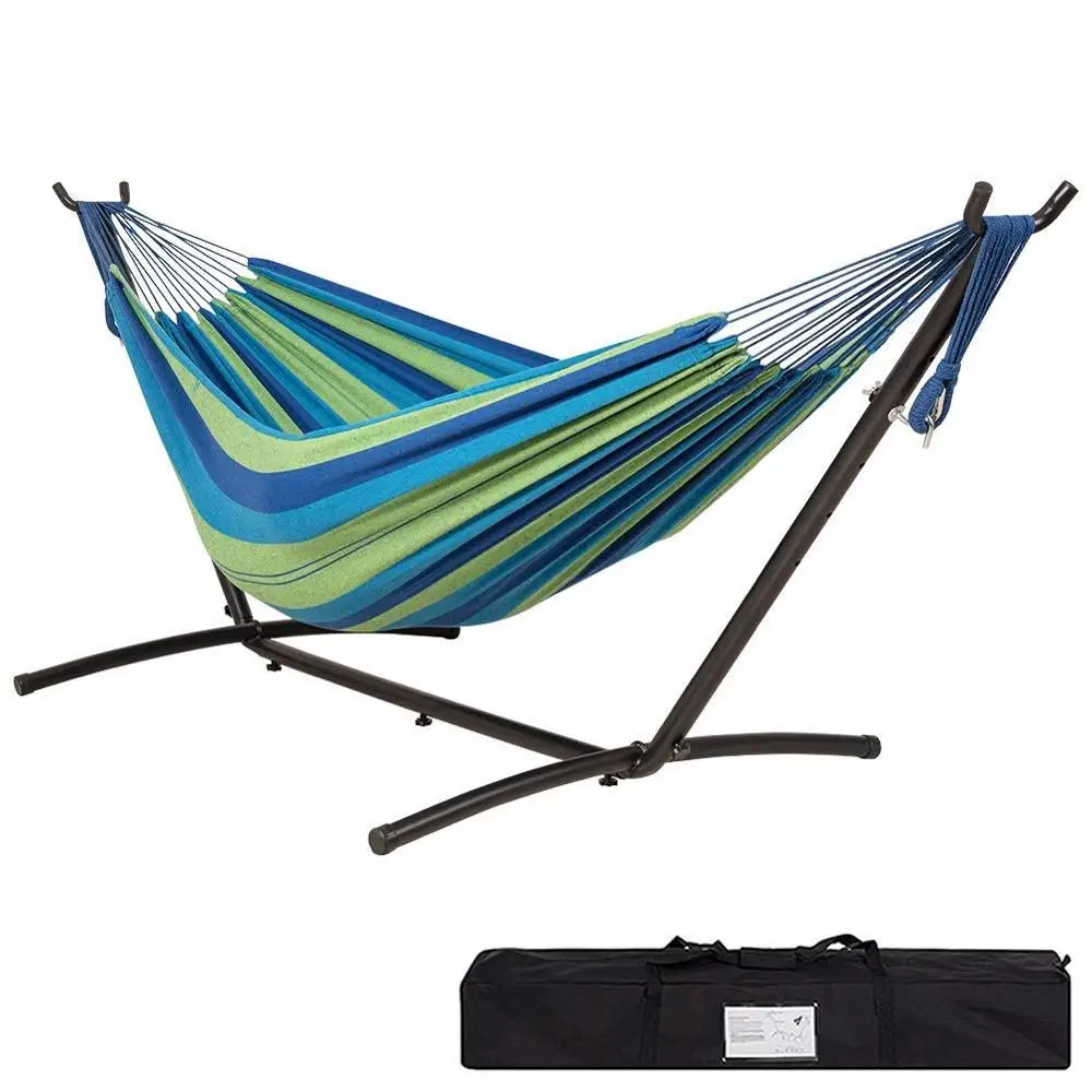 Hot Sell Portable Hammock with Steel Stand Outdoor Indoor Camping Hammock