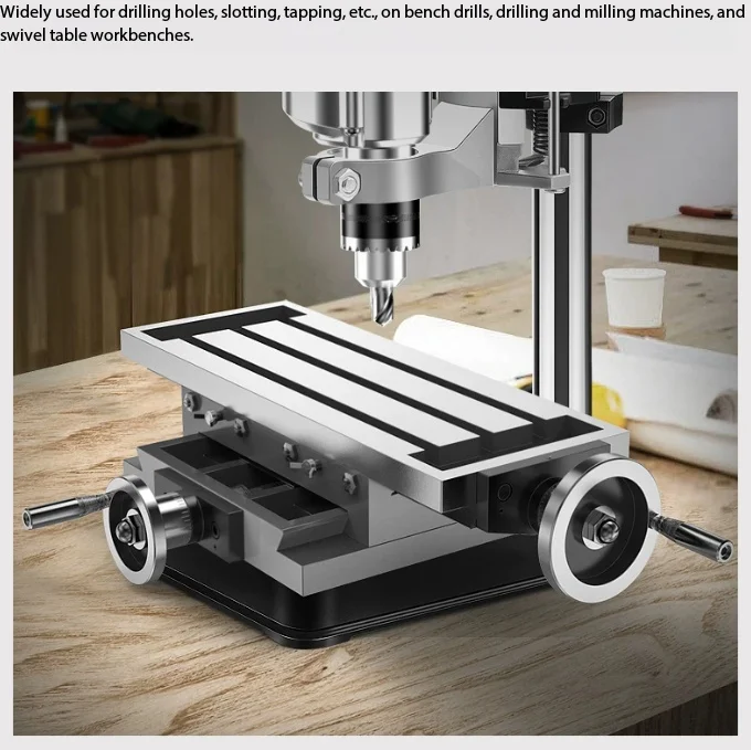 High Precision Cross Table Milling Machine Flat Speaker Cross Table Drill 450/550 Multifunctional Heavy-duty Slide