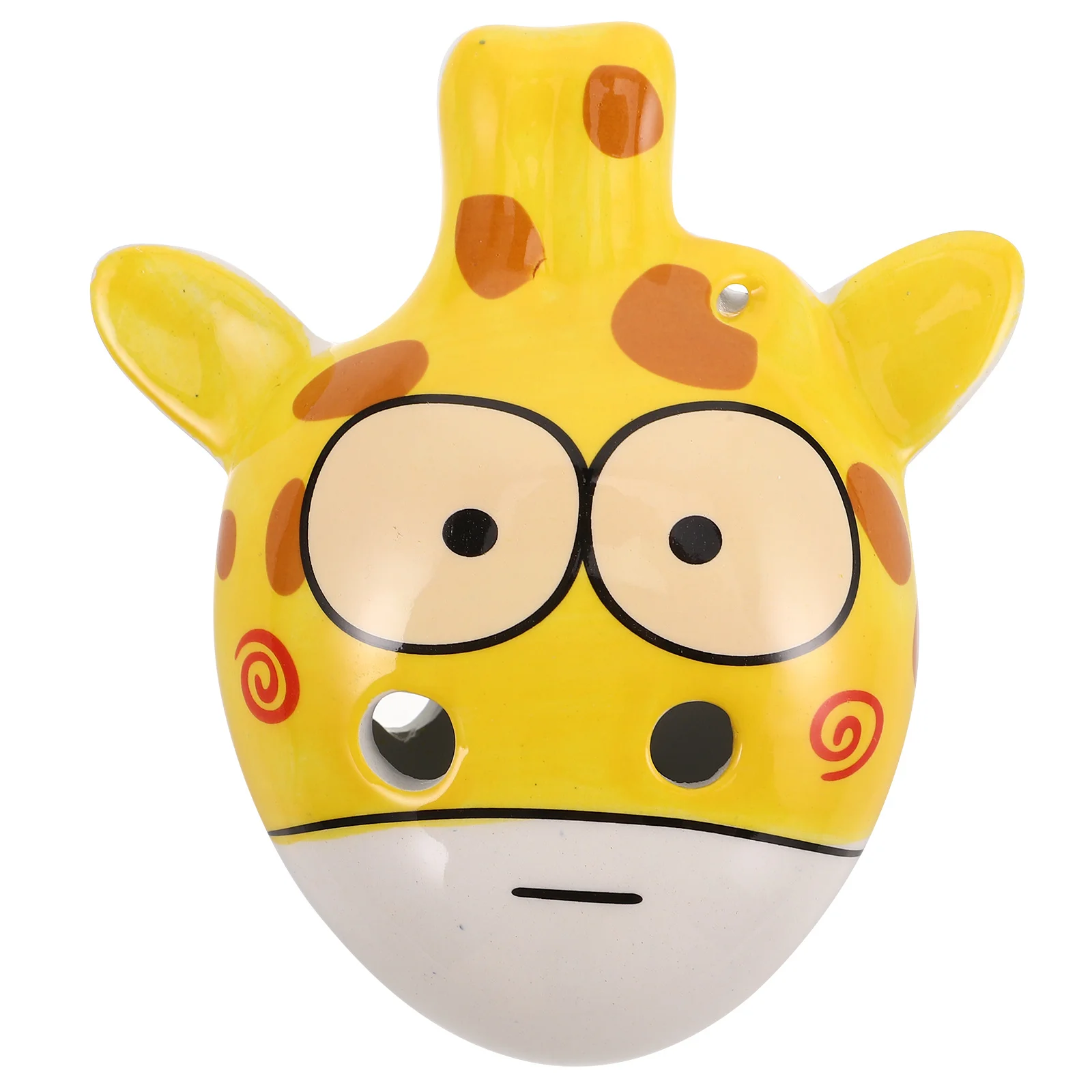 

Cute 6 Hole Ceramic Ocarina Giraffe Shaped Musical Instrument For Kids Early Educational Flute Keychain Pendant Gift Compact