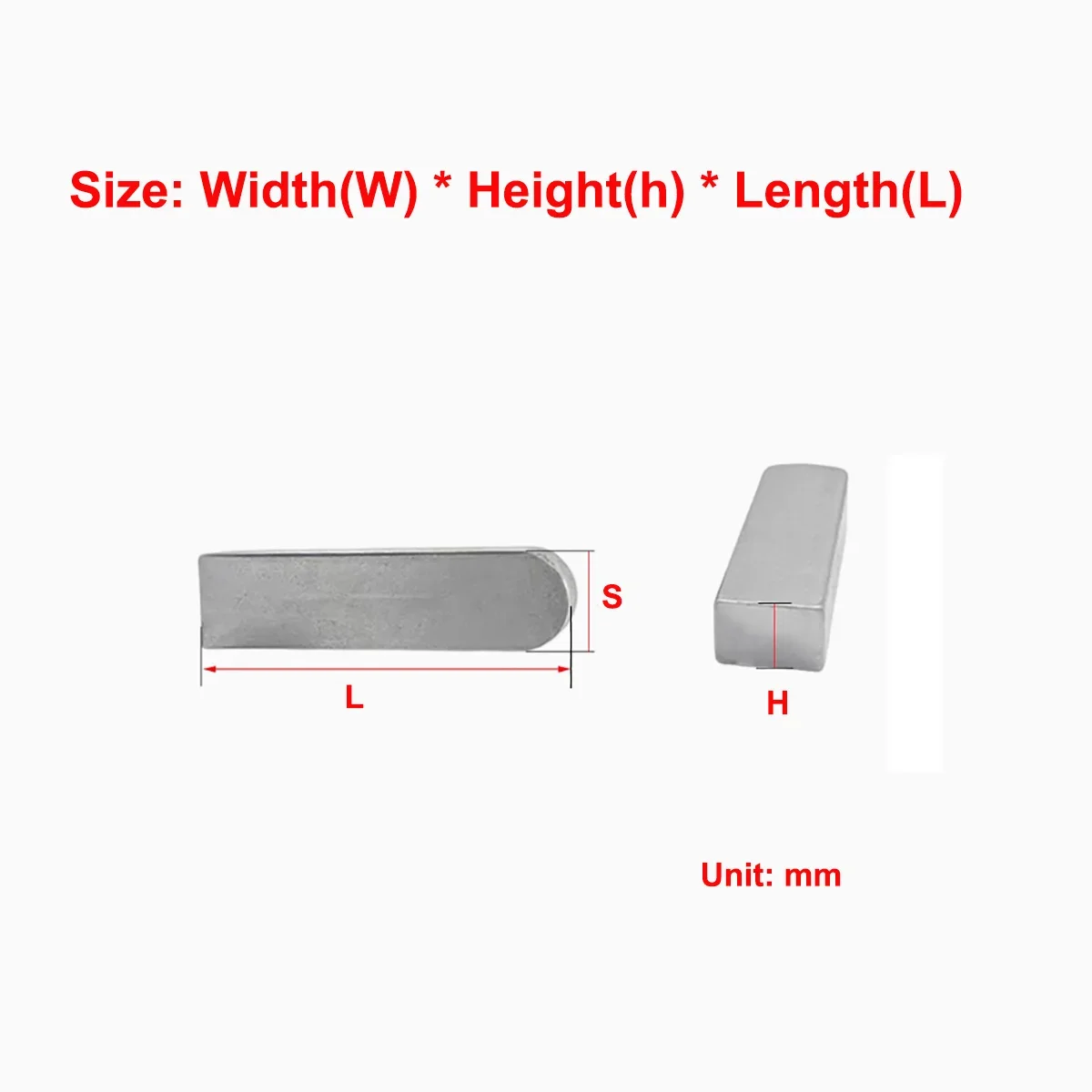 

A3 Steel C-Type Flat Key Pin Square Pin 3 3/4 4/5 5/6 6/8 7