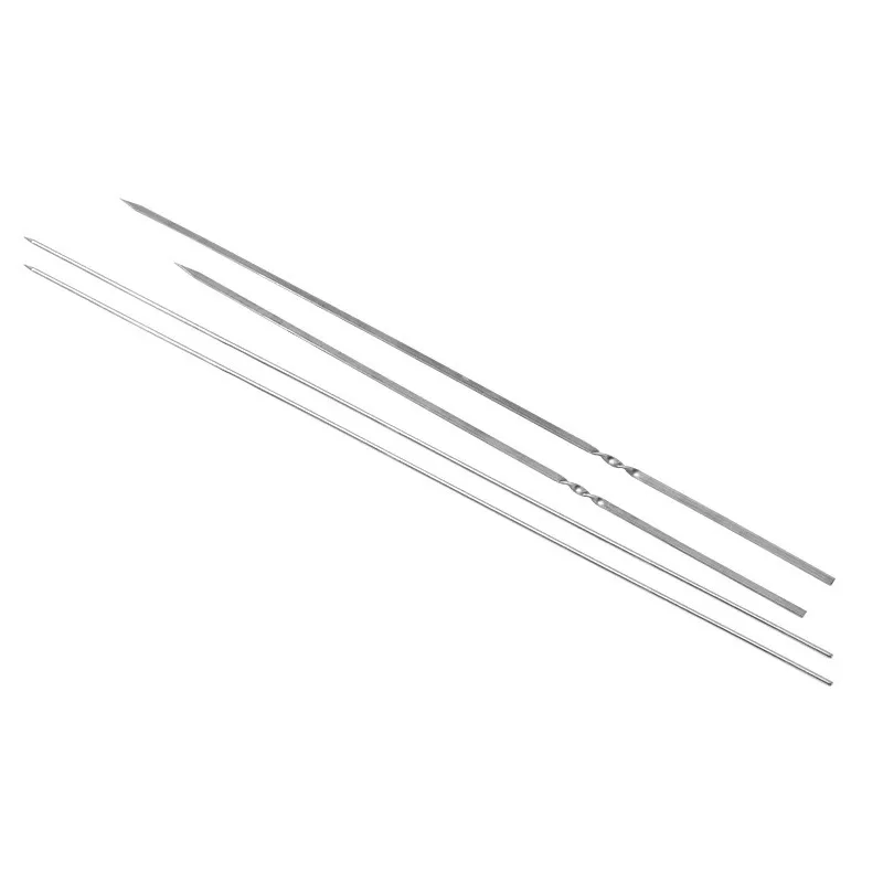 Stainless Steel Food Grade Thickened Lamb Skewers Sticks, BBQ Needles BBQ Tools