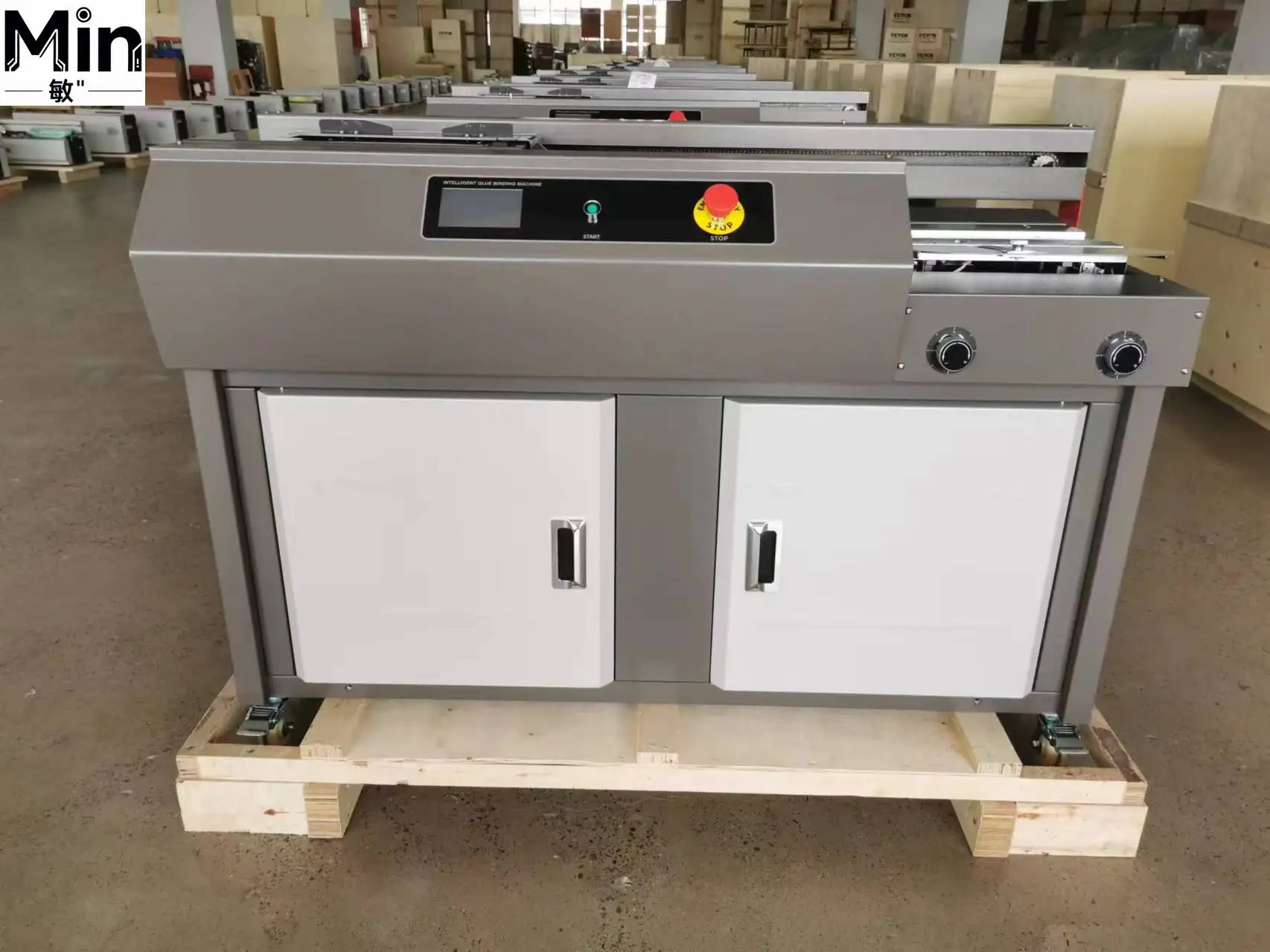 High Quality C20 330mm Automatic Glue Binding Machine with 4.3 Inch Touch Screen for Office Book Binding Laboratory