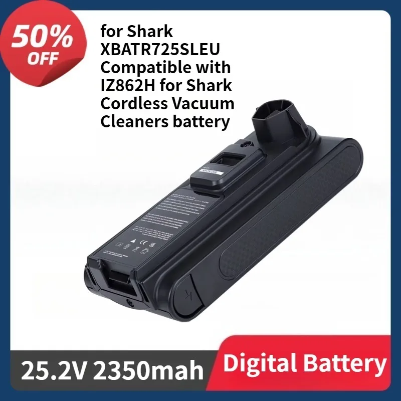 

Replacement Battery for Shark XBATR725SLEU Compatible with IZ862H for Shark Cordless Vacuum Cleaners 25.2V 2350mAh Battery