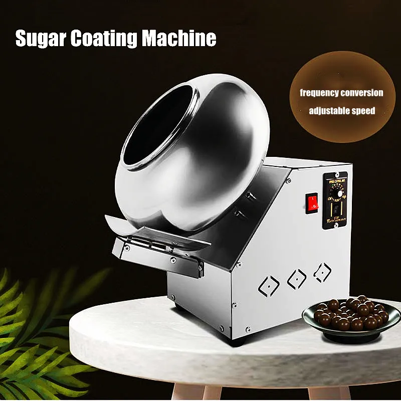 220v High Efficiency Factory Price Automatic Small Stainless Steel Chocolate Coating Machine Sugar Coating Machine