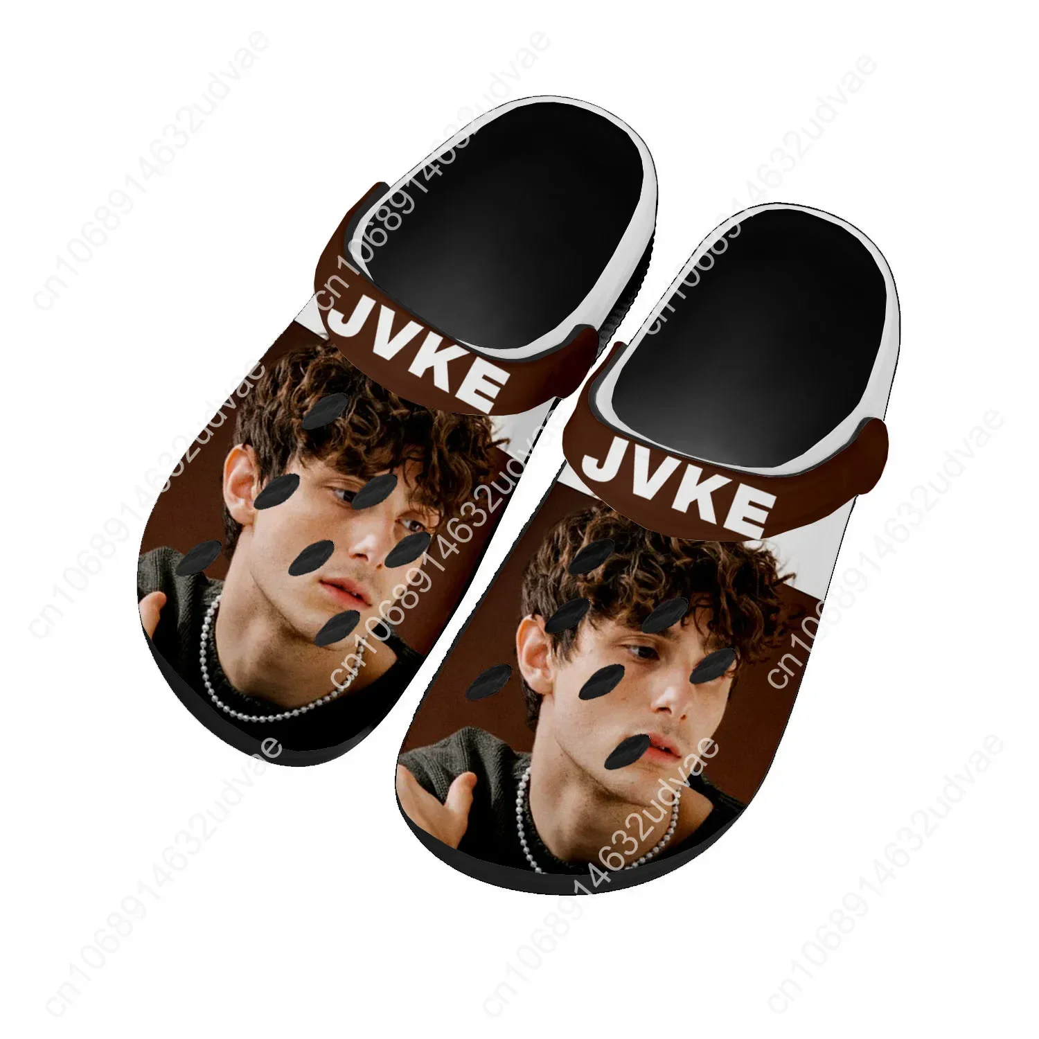 JVKE Water Shoes Mens Womens Comfortable Fashion Home Garden Clogs Customizd Sandals Beach Breathable Hole Slippers