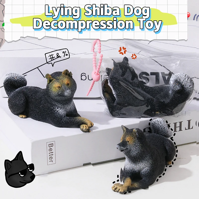 

Squishy Toy Cute Shiba Inu Mochi Soft Rubber Toy Cute Dog Pinching Slow Rebound Decompression Vent Toy Stress Release Gift