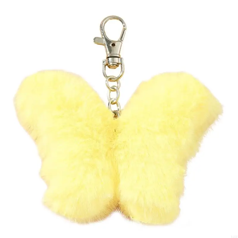Y55F Handmade Butterfly Charm Keychains Women Car Keyring Keys Holder