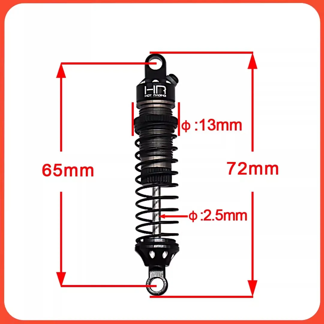 HR Losi 1:18 Mini LMT 4WD aluminum alloy front and rear universal shock absorber 65mm