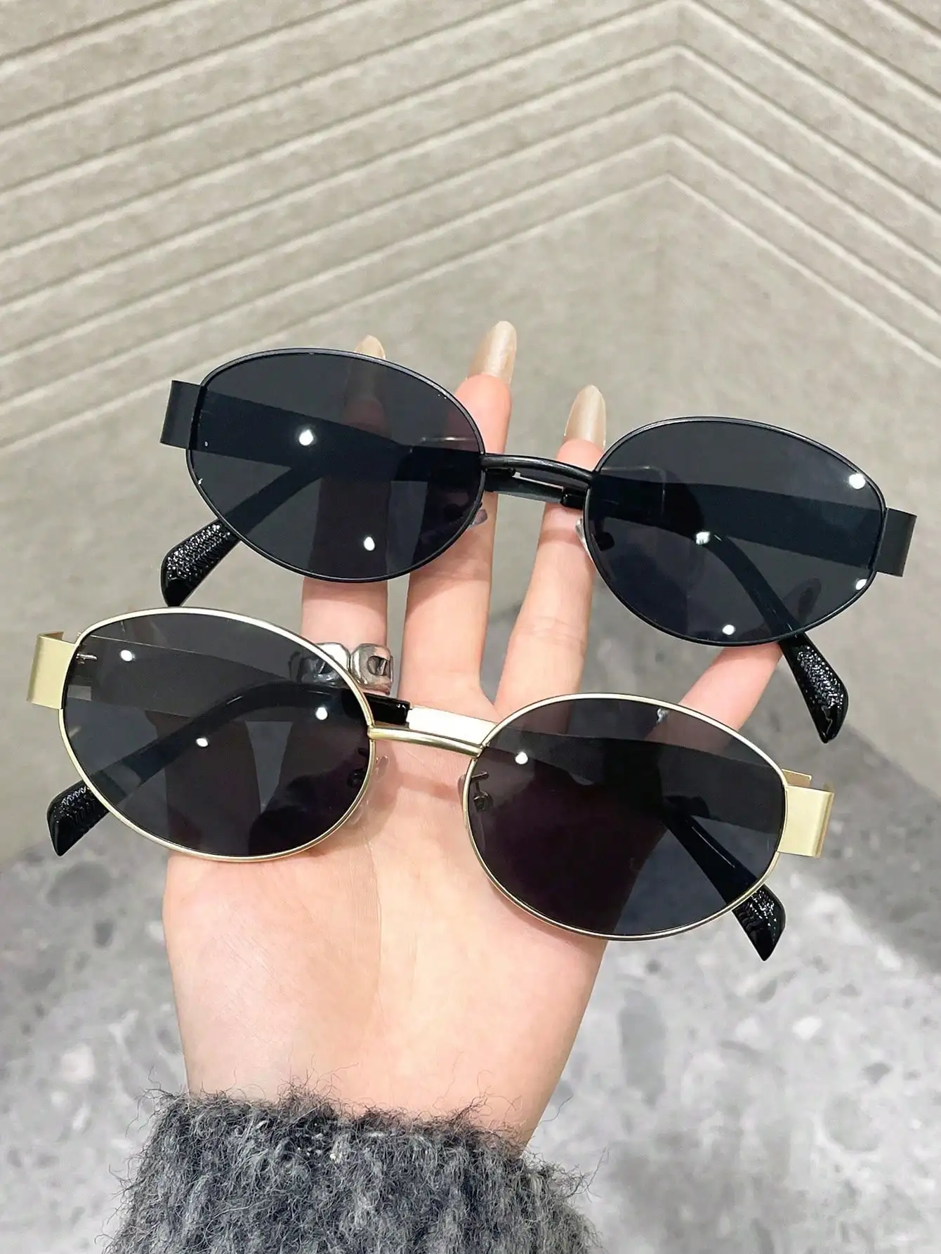 2Pcs Classic Oval P…