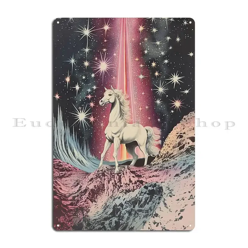 الحصان السحري علامة معدنية لوحات المرآب نادي بار حانة تخصيص تين تسجيل ملصق #2