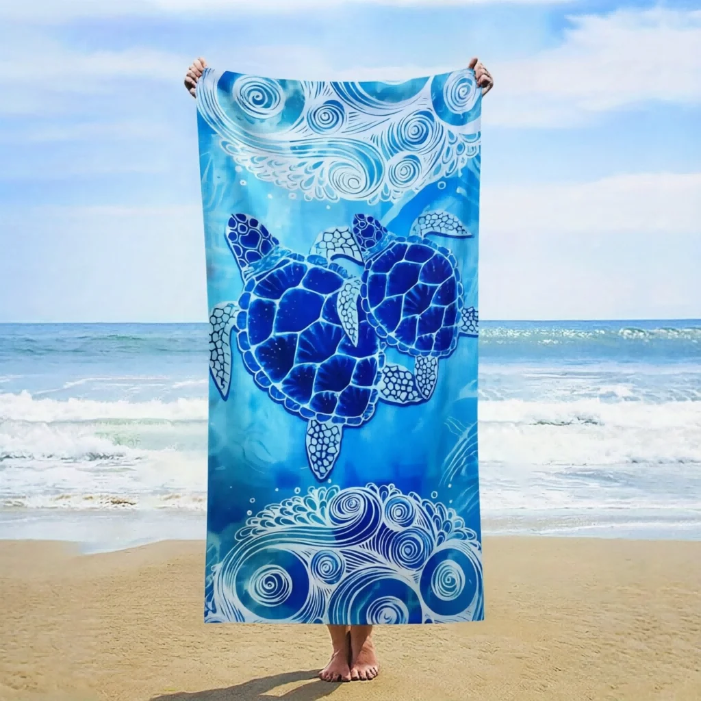 1pc Extra Plush Absorbent Beach Towel, Wrapping Capability, Ideal for Beach Pool Travel Bath & Daily Use, Lightweight Portable