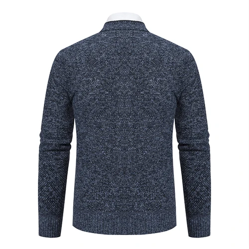 Imagen 2 del producto Cárdigan de punto para hombre, informal, con cuello en V, otoño e invierno, nuevo suéter, abrigo