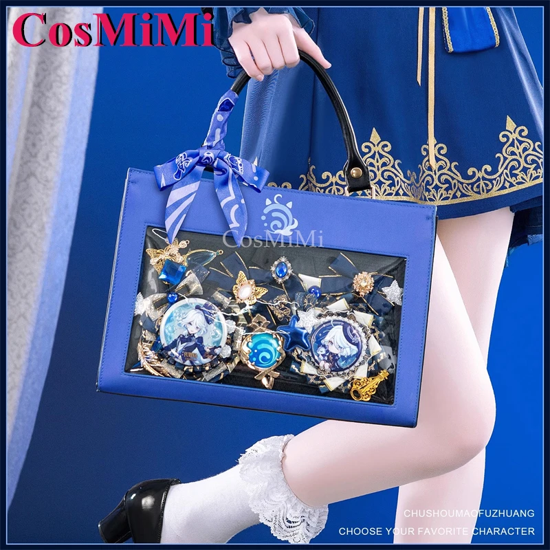 CosMiMi Game Genshin Impact Furina Косплей Тема Impression Портфель Ежедневный консервативный пригородный рюкзак Сумка-мессенджер Прекрасный Itabag
