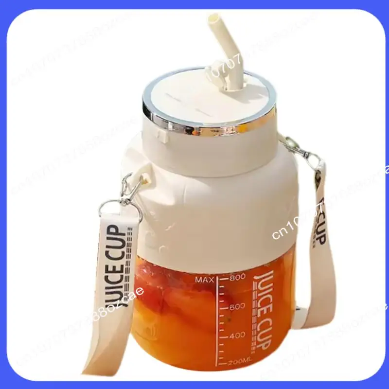 A26P دلو عصير لاسلكي محمول كهربائي 800 مل كوب عصارة فواكه طازجة بسعة كبيرة و10 شفرات من الفولاذ المقاوم للصدأ