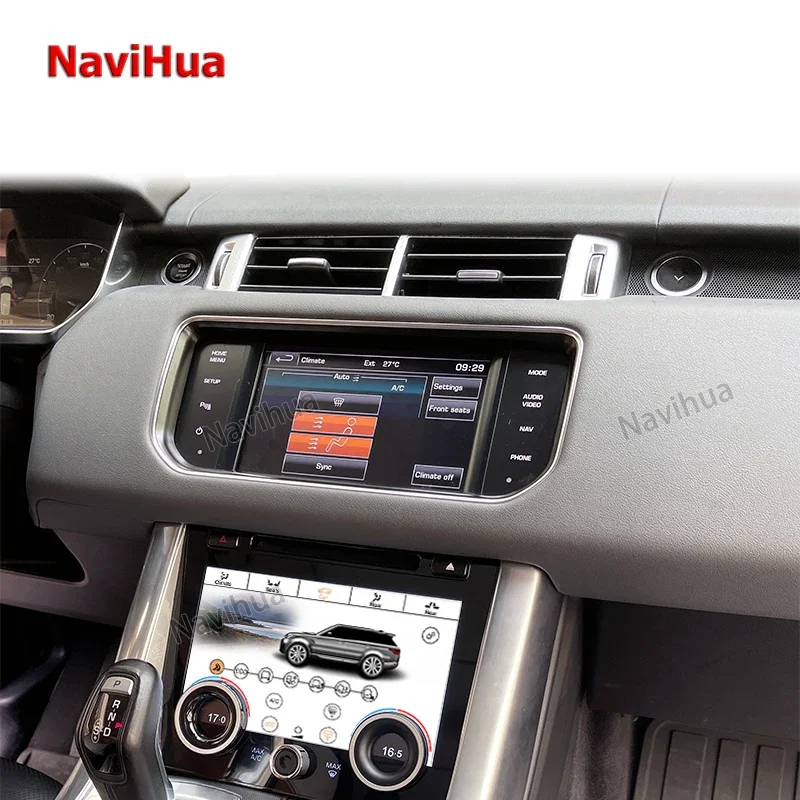 NaviHua AC Conditioning Panel Switch Digital LCD Touch Screen Air Panel for Land Rover Range Rover Sport L494 2013 - 2017 10inch