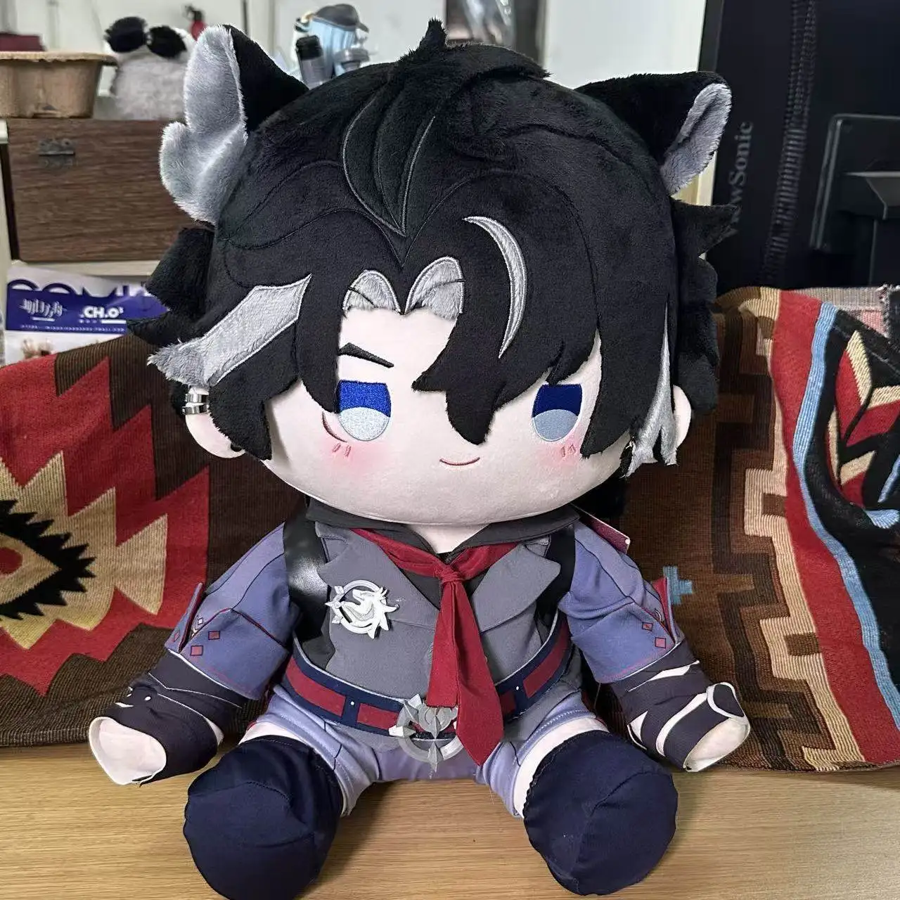 In stock Game Genshin Impact Doll Pillow 40CM Yoimiya Wriothesley Xiao Navia Zhongli Raiden Shogun Puppet Ornament Cosplay Gifts - view 2
