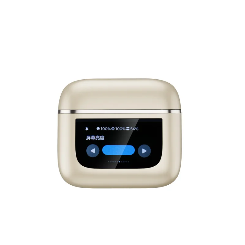 Multifunktionale V8 Touch Smart Screen Bluetooth Kopfhörer ANC Aktive Rauschunterdrückung In Ear TWS Bildschirm Kopfhörer