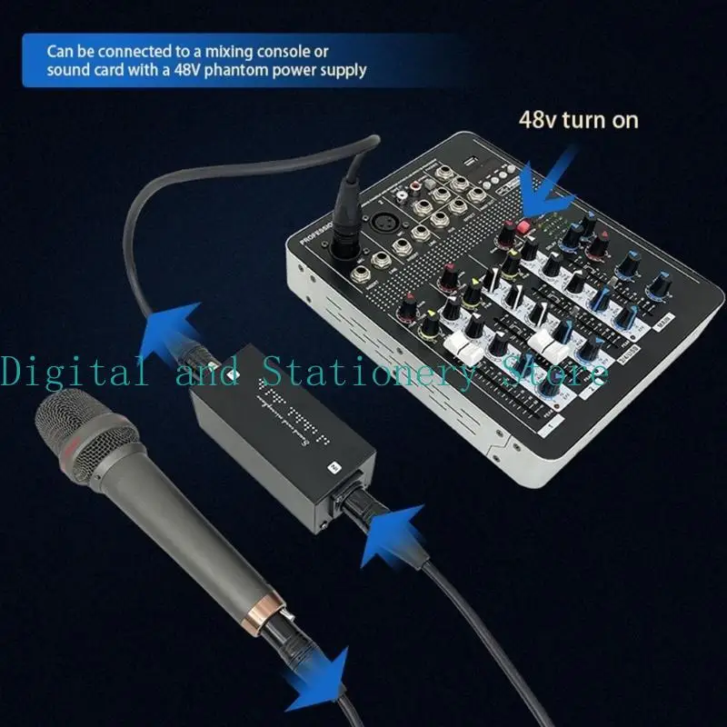 

Y1UB Clean Amplifiers, Microphone Preamplifier Perfect for Studio Podcasting Improve Sound Quality for Streaming