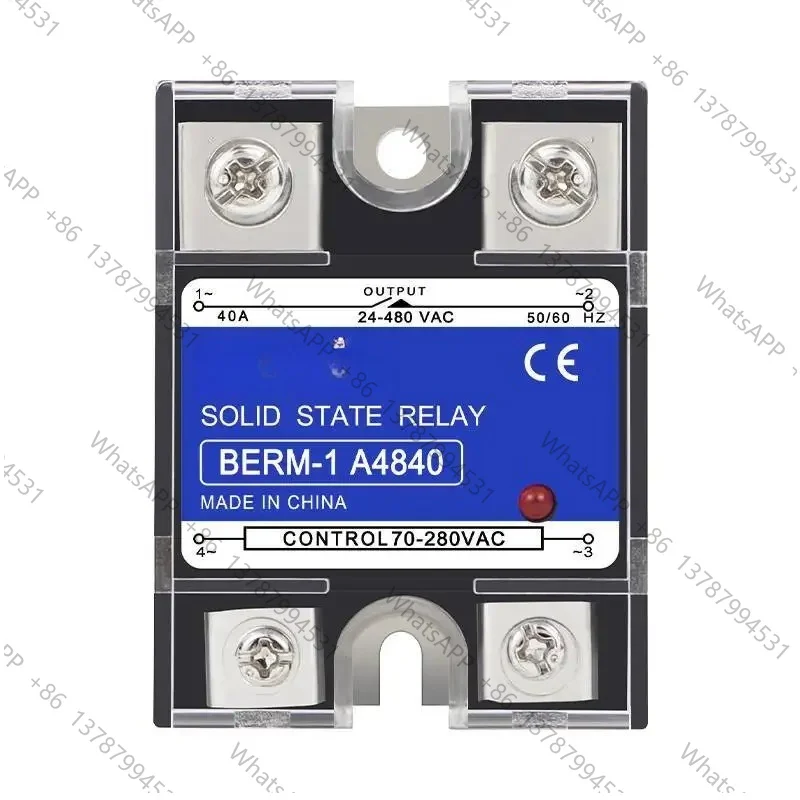 Single Phase Solid State Relay A4840 AC Control AC SSR-40AA A4825 SSR-25AA