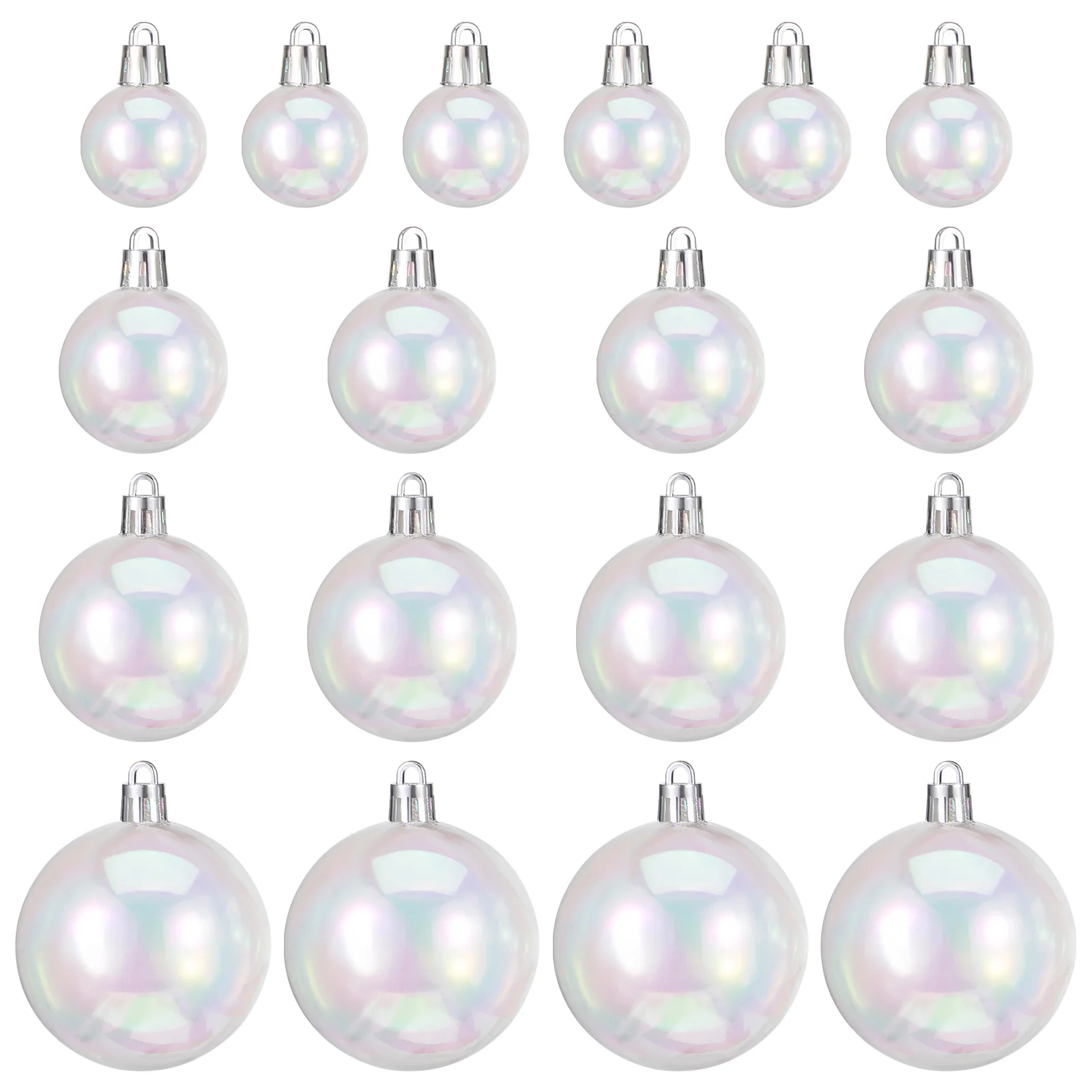 

18 Pcs Colorful Ball Decoration Affordable Christmas Decorations Clear Balls Tree Mixed Style Ornaments Mini Plastic